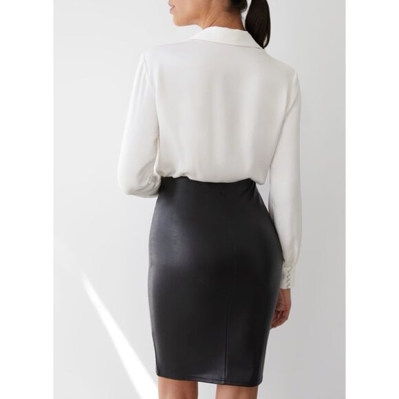 Aritzia Ten by Babaton Glow Vegan Leather Skirt - Picture 2 of 9